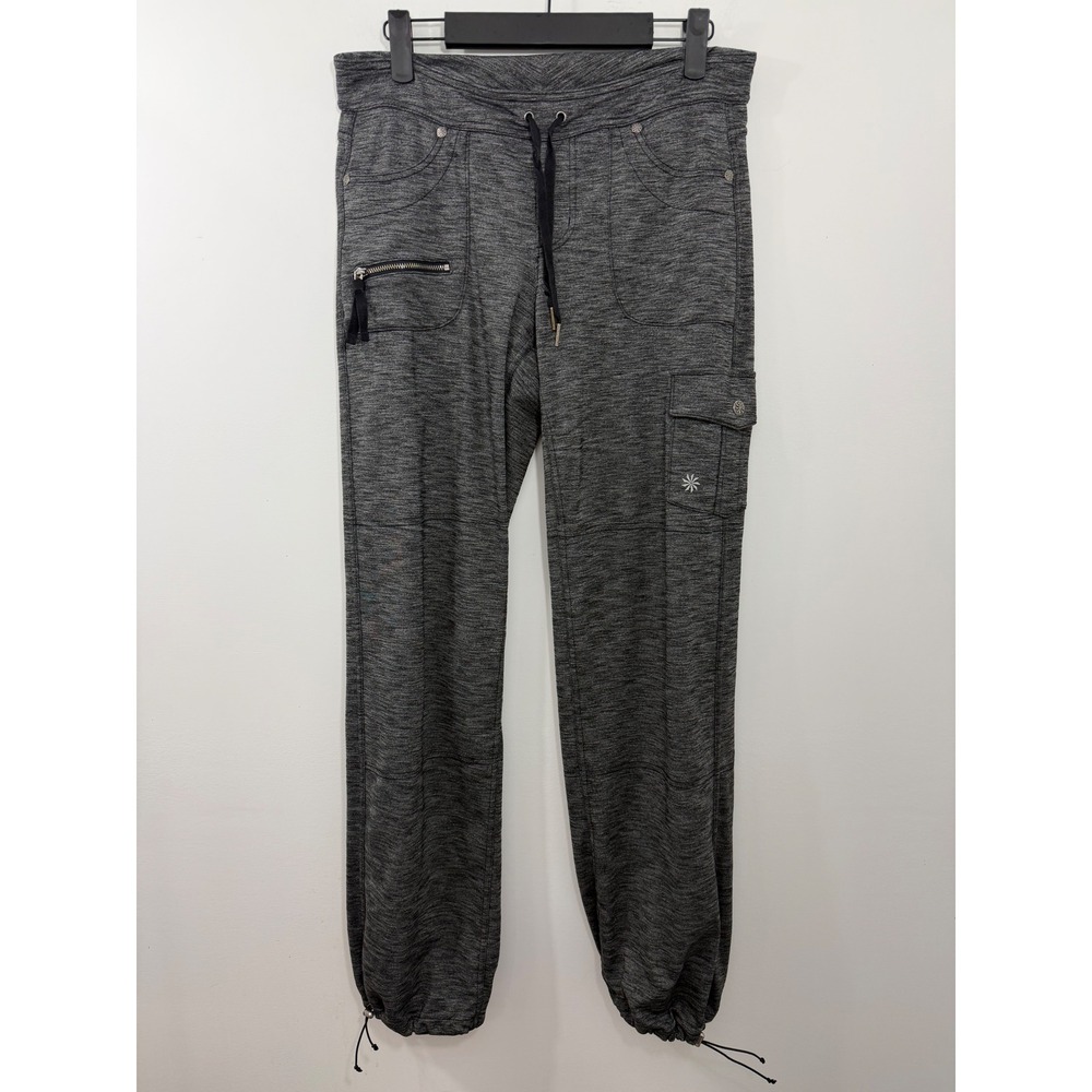 Athleta La Viva Cargo Pants Gray Heathered Joggers 61713 Women Small